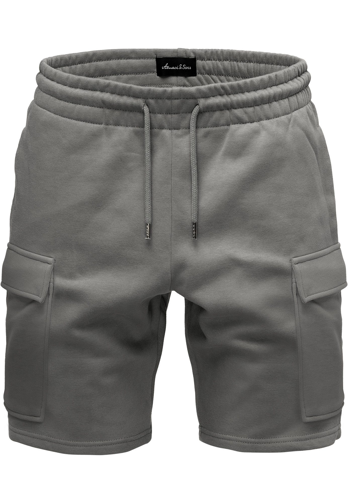 Amaci&Sons Cargoshorts CLERMONT Cargoshorts Herren Bermuda Sweat Cargo Shor günstig online kaufen