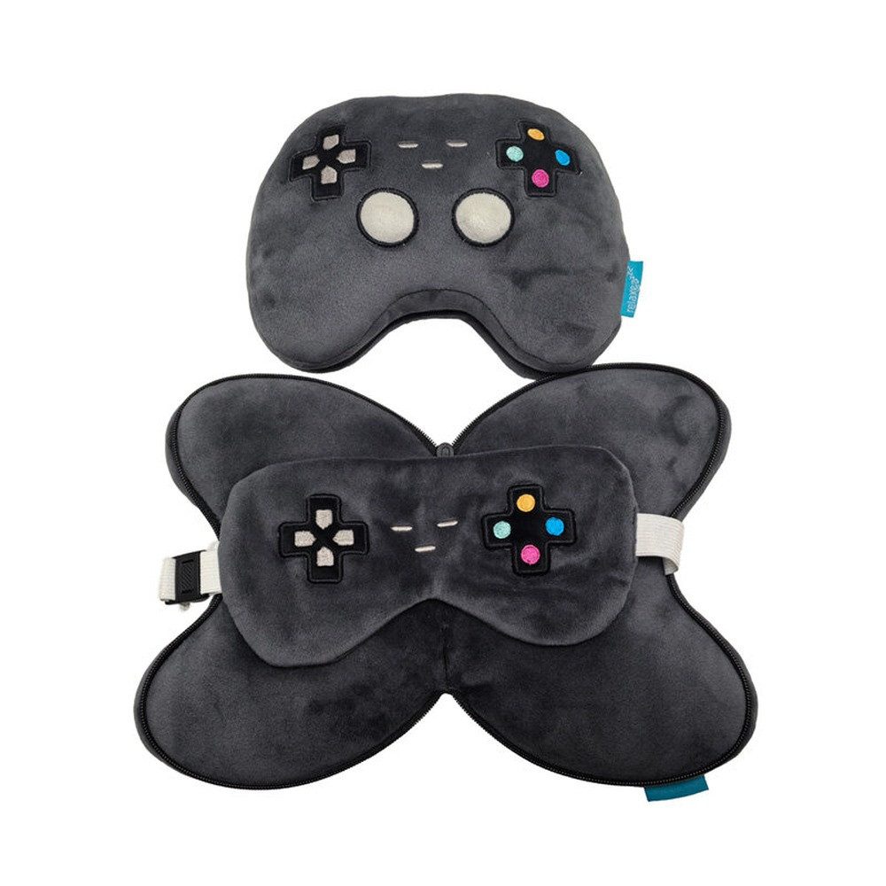 Puckator Reisekissen Relaxeazzz Game Over Game Controller Plüsch Reisekissen