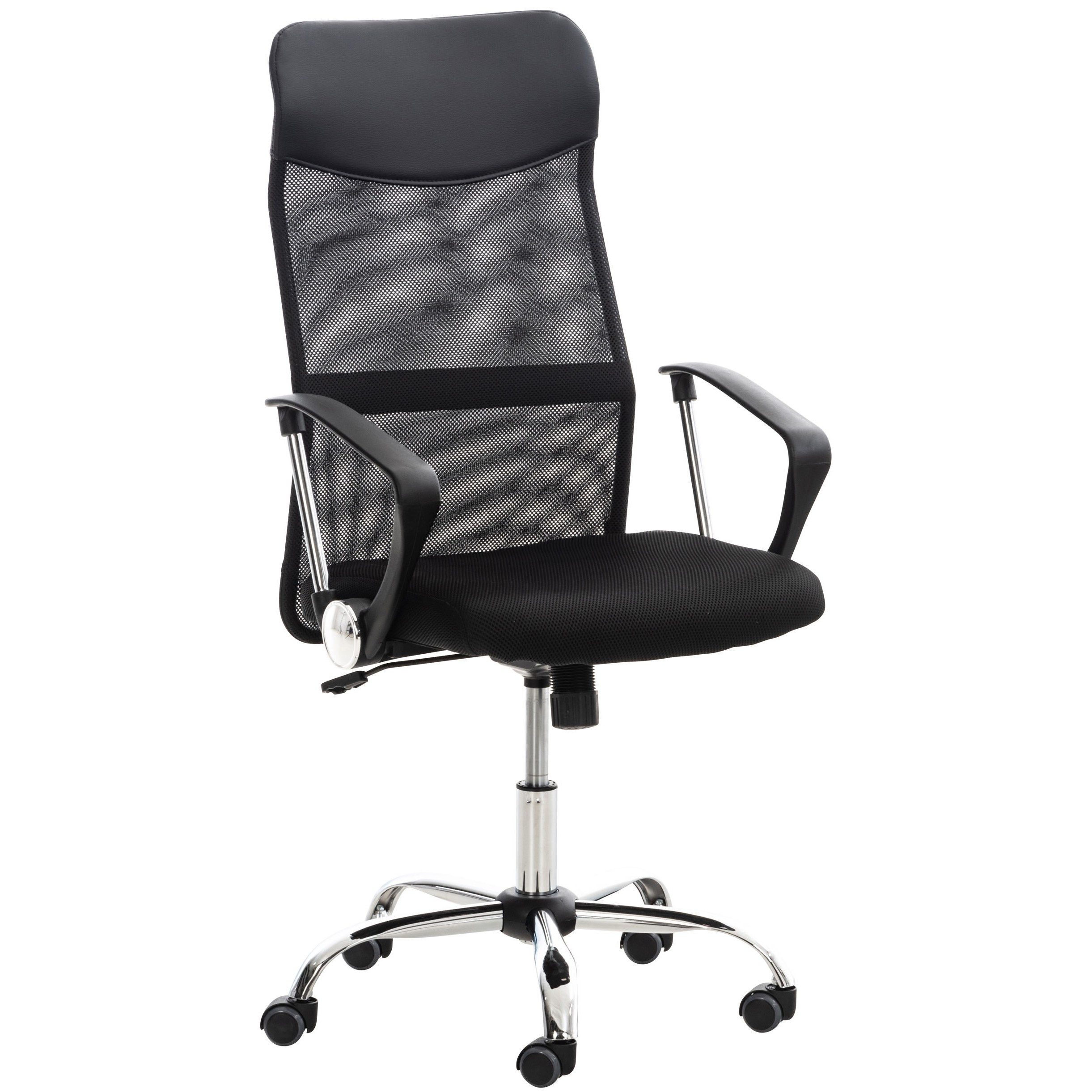 CLP Bürostuhl Schreibtischstuhl Drehstuhl Chefsessel (Spar-Set, 1 St), Netzbezug, höhenverstellbar, Wippmechanik, Armlehnen