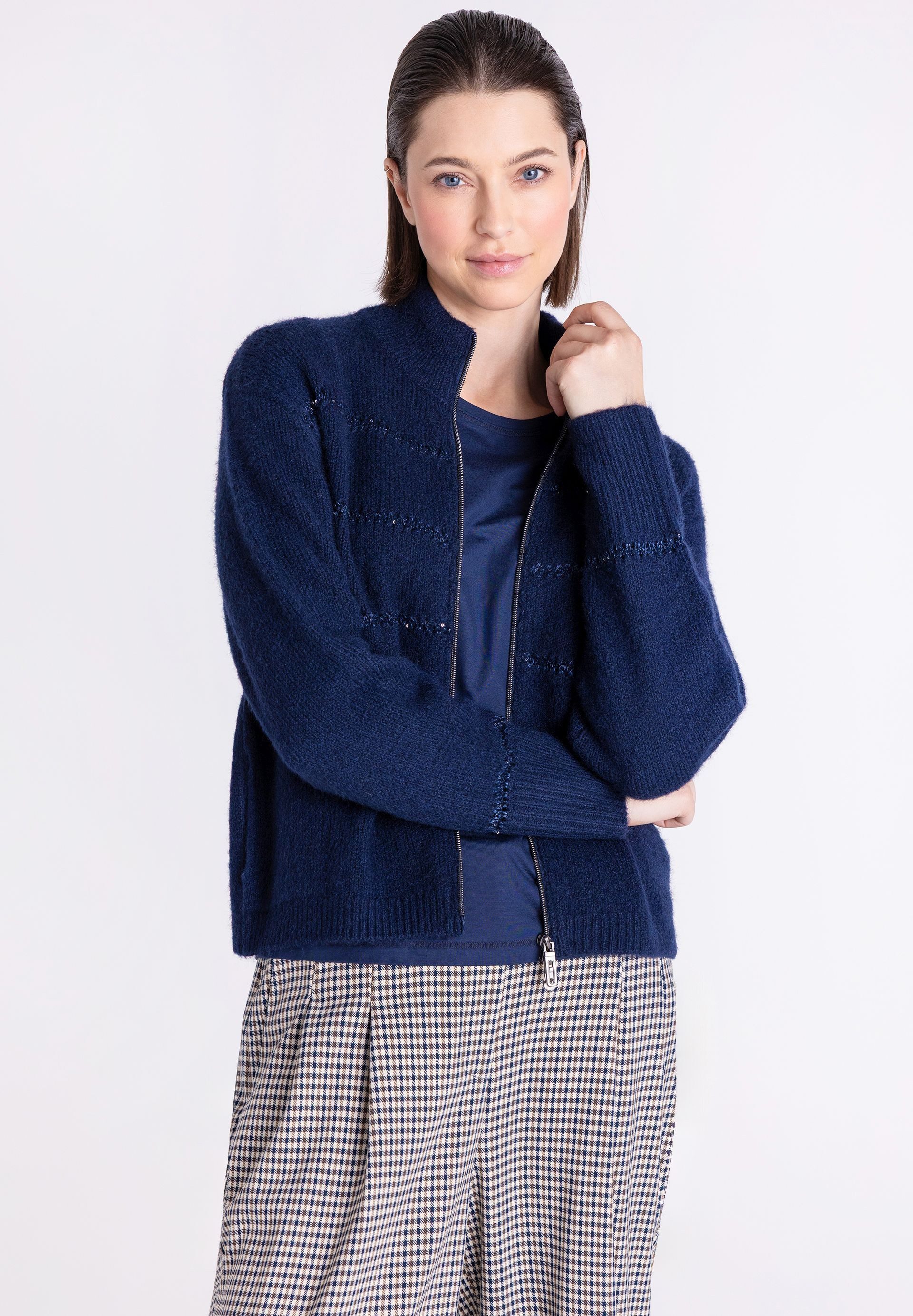TUZZI Cardigan mit Reißverschluss-Detail