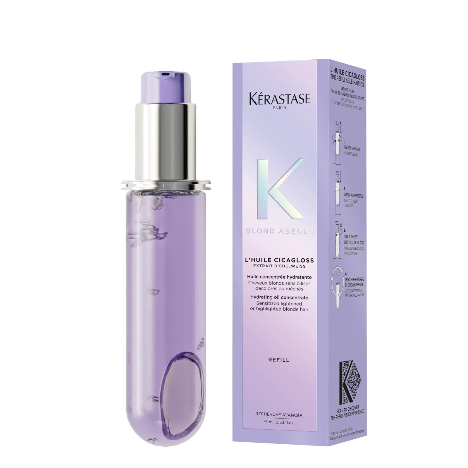 Kérastase Haaröl Kérastase Blond Absolu Cicaextreme Haaröl Refill 75 ml – Hitzeschutz &, 1-tlg., Haaröl