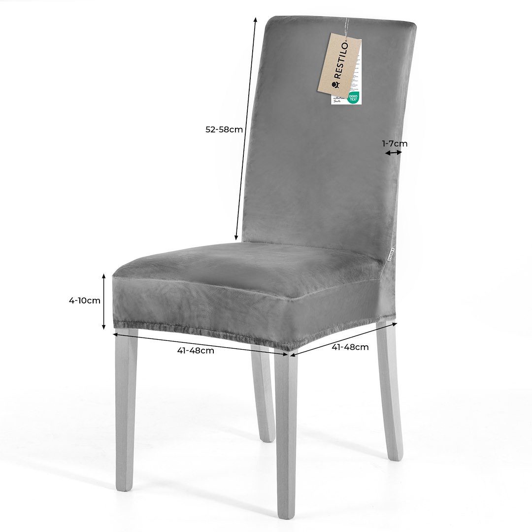 Restilo Stuhlhusse Stuhlhusse Stretch Stuhlbezug mit Gummiband Abnehmbar, waschbar – Bild 5 von 5