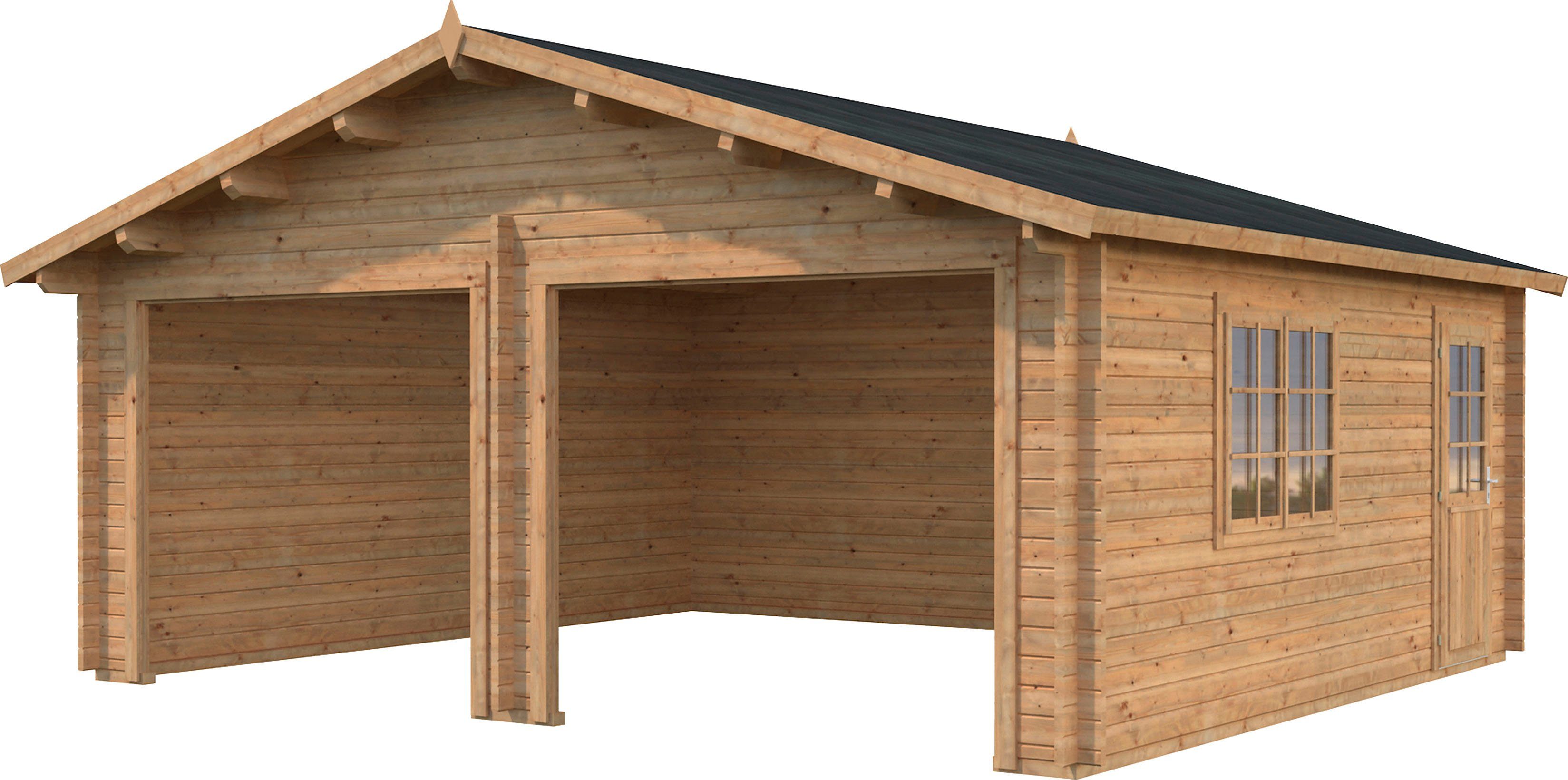 Palmako Garage Roger, BxTxH: 629x565x310 cm, ohne Tor, hellbraun