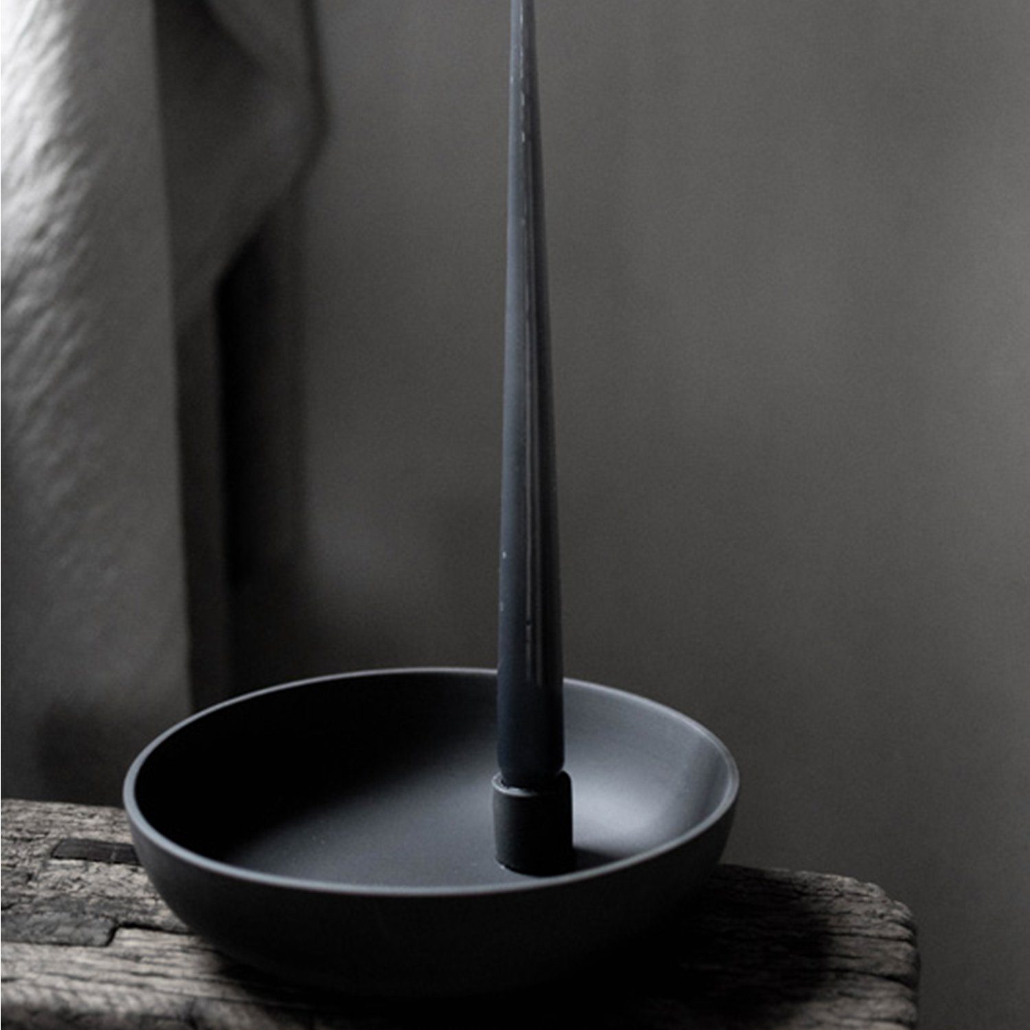 L Kerzenhalter dunkelgrau, Lidatorp St), (1 Storefactory Handgefertigt, 21 BxH daher x Kerzenhalter, Keramik, 5 cm Unikat ein Scandinavia