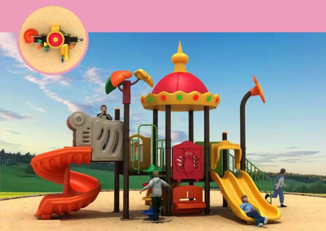 JVmoebel Spielturm Kletterturm mit Rutsche aus Kunststoff in buntem Design, Made in Europa