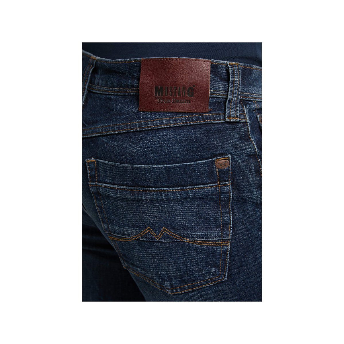 MUSTANG (1-tlg) 5-Pocket-Jeans blau regular