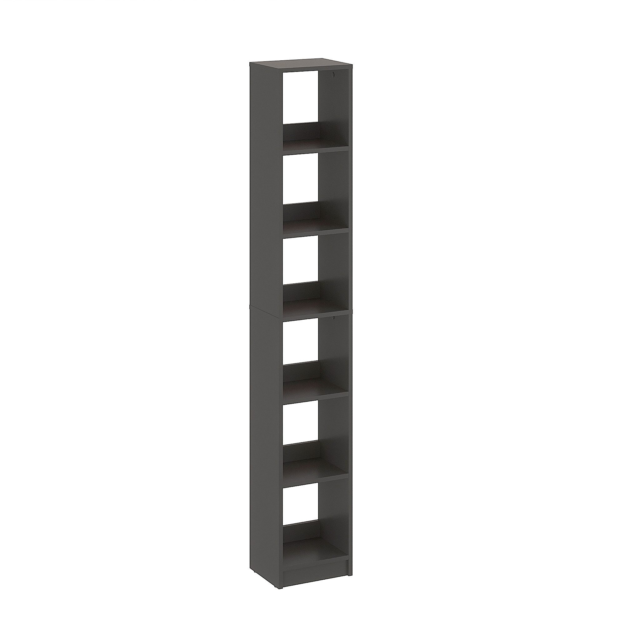 KOMTO Bücherregal LAKO Bücherregal 20-30 cm Breit, Schmales Regal mit 3-7 Fächern