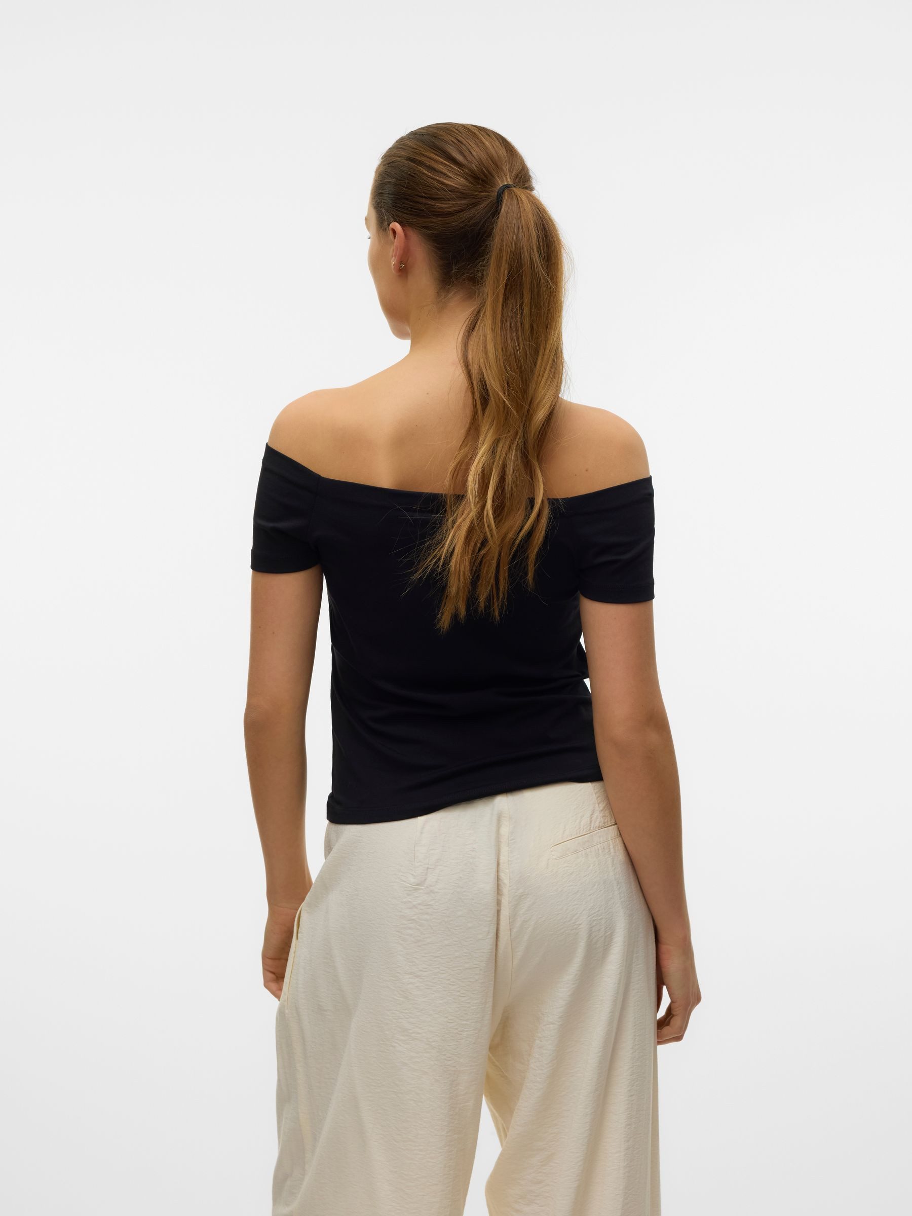 Vero Moda T-Shirt Schulterfreies Kurzarm Trendiger günstig online kaufen
