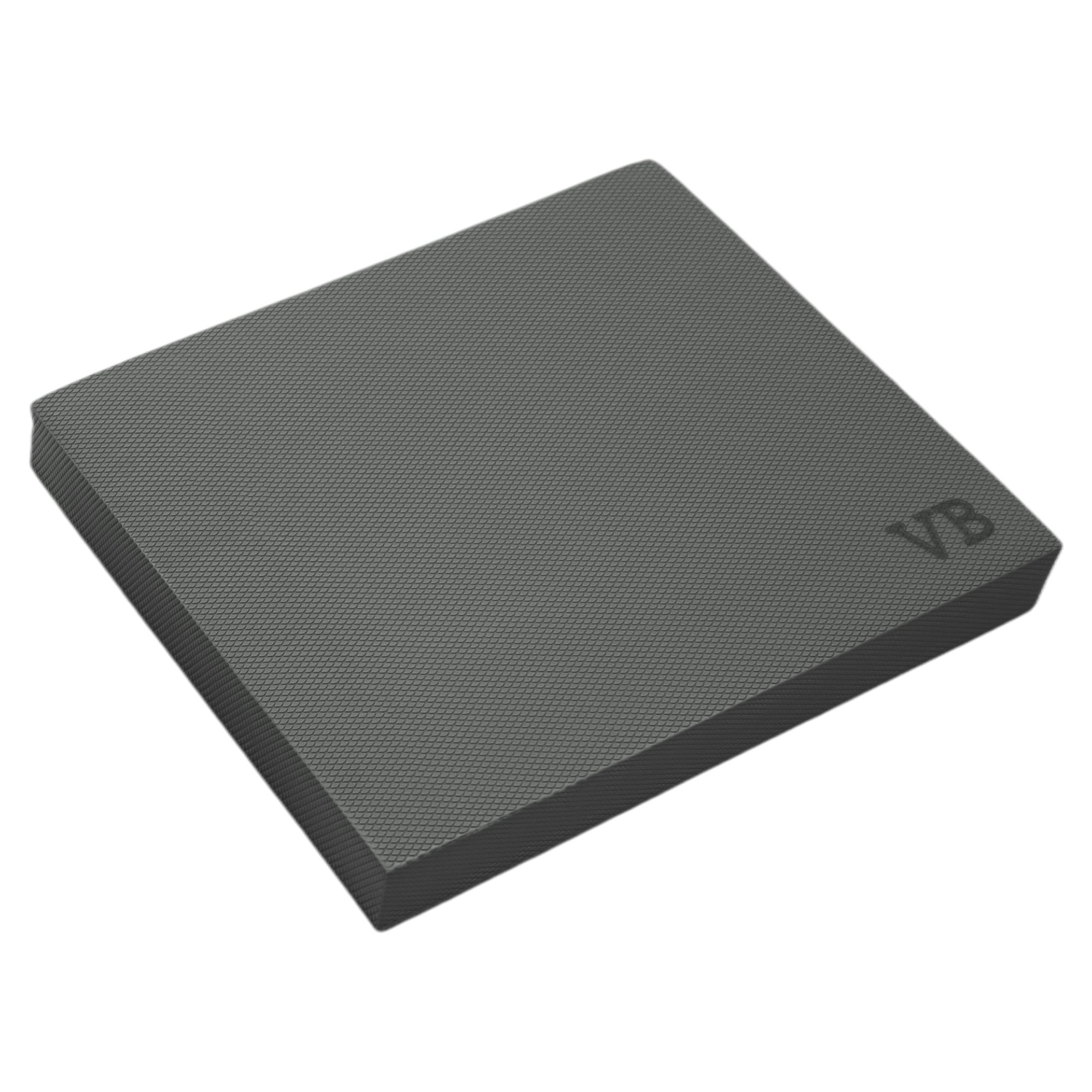 VonBueren Balance Pad XL ca. 48x40,5x6cm grau TPE rutschfest für Stabilitätstraining, Strukturierte Oberfläche, formstabiles TPE für Balanceübungen