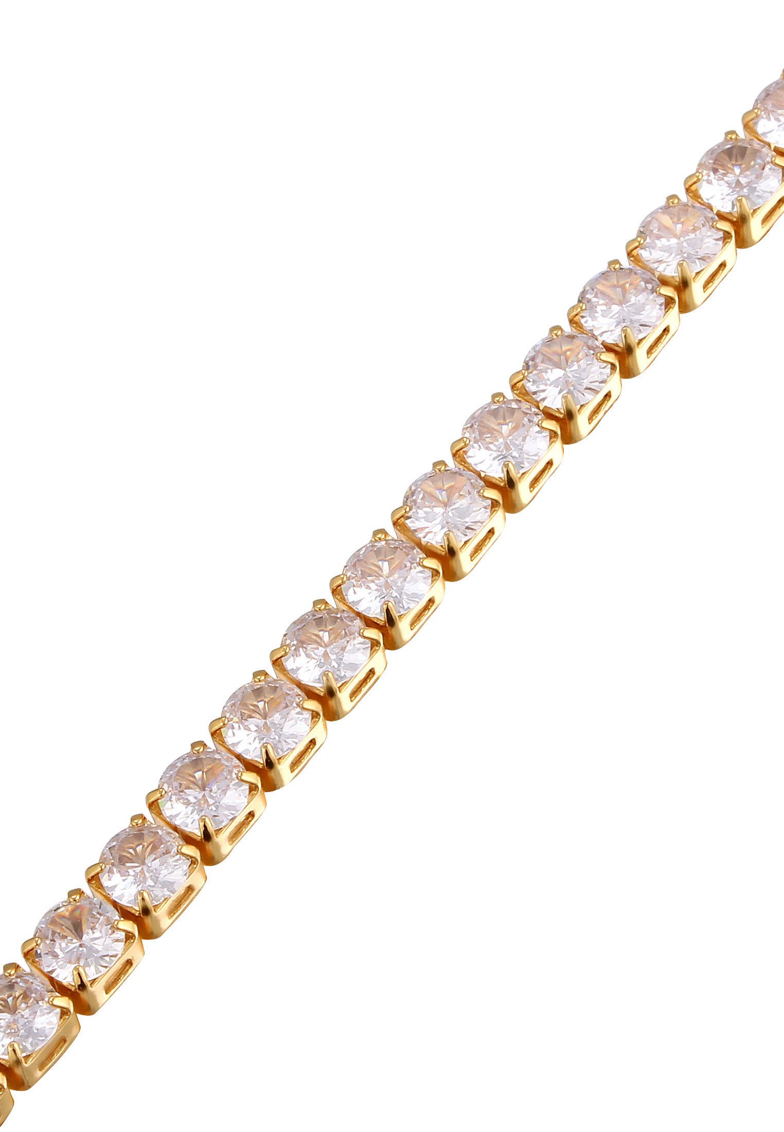 Elli Armband Zirkonia Tennisarmband Goldfarben (kein Set, 1-tlg)