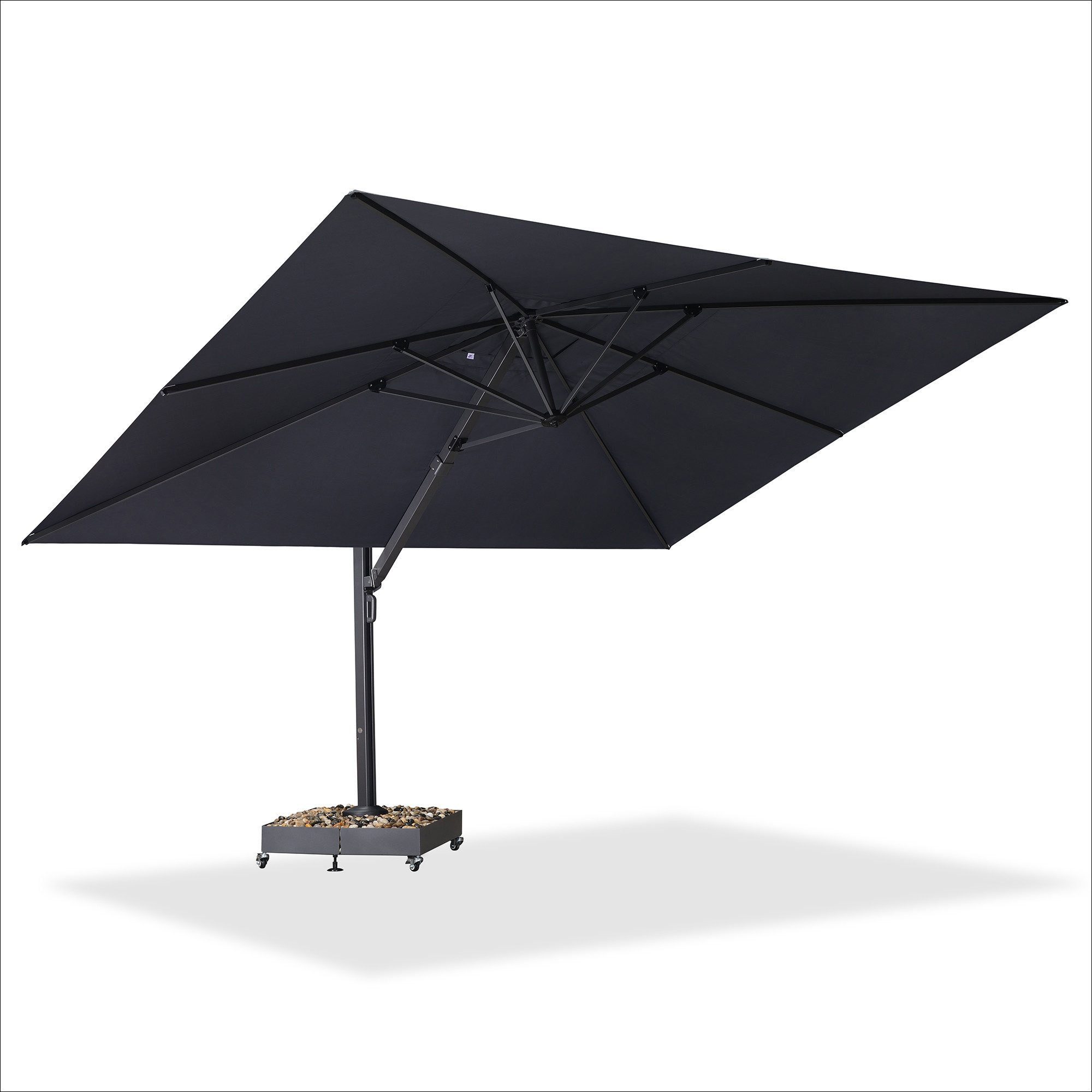 PURPLE LEAF Ampelschirm Rechteckiger Aluminium Terrassenschirm,Groß günstig online kaufen