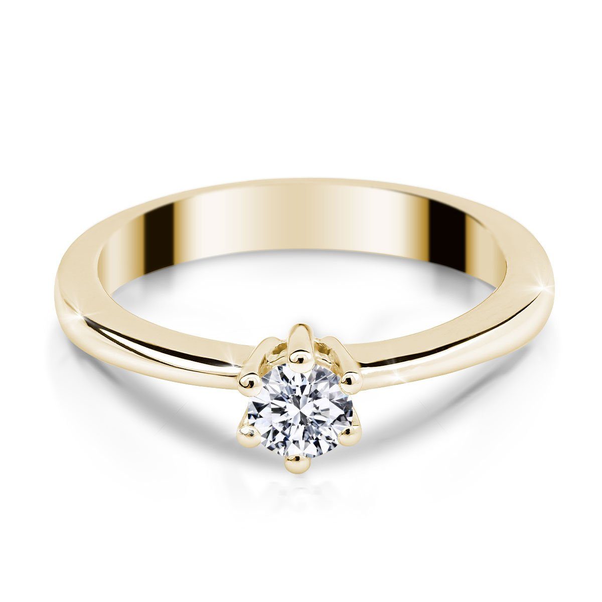 Adam & Eve Verlobungsring Verlobungsring Brillantrng 585/- Gelbgold 0,15 ct günstig online kaufen