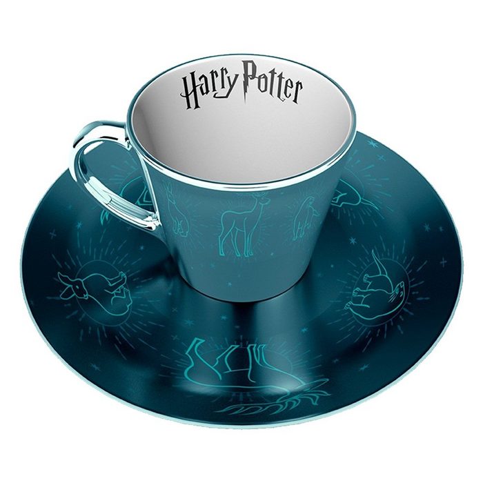 ABYstyle Geschirr-Set Spiegel-Tasse und Teller Set Patronus - Harry Potter