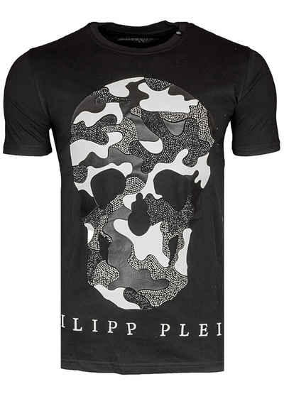 PHILIPP PLEIN T-Shirt Philipp Plein Herren T-Shirt Round Neck SS „Waiting“