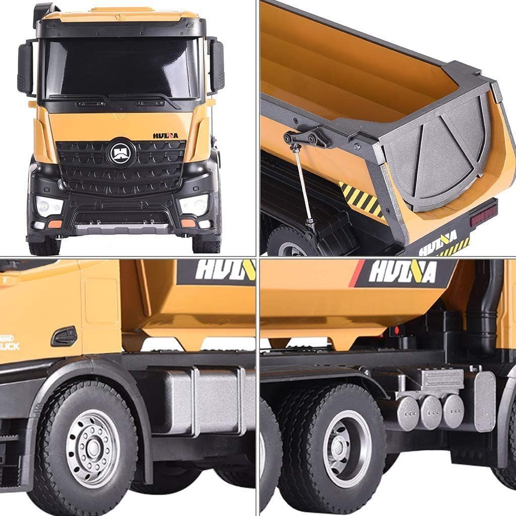 Esun RC-Truck Modell baufahrzeuge Rc Dump Truck 1:14 LKW 10 Kanal Kipplader, 10 Kanäle