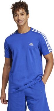 adidas Sportswear Kurzarmshirt ESSENTIALS SINGLE JERSEY 3-STREIFEN Herren T-Shirt blau/weiß