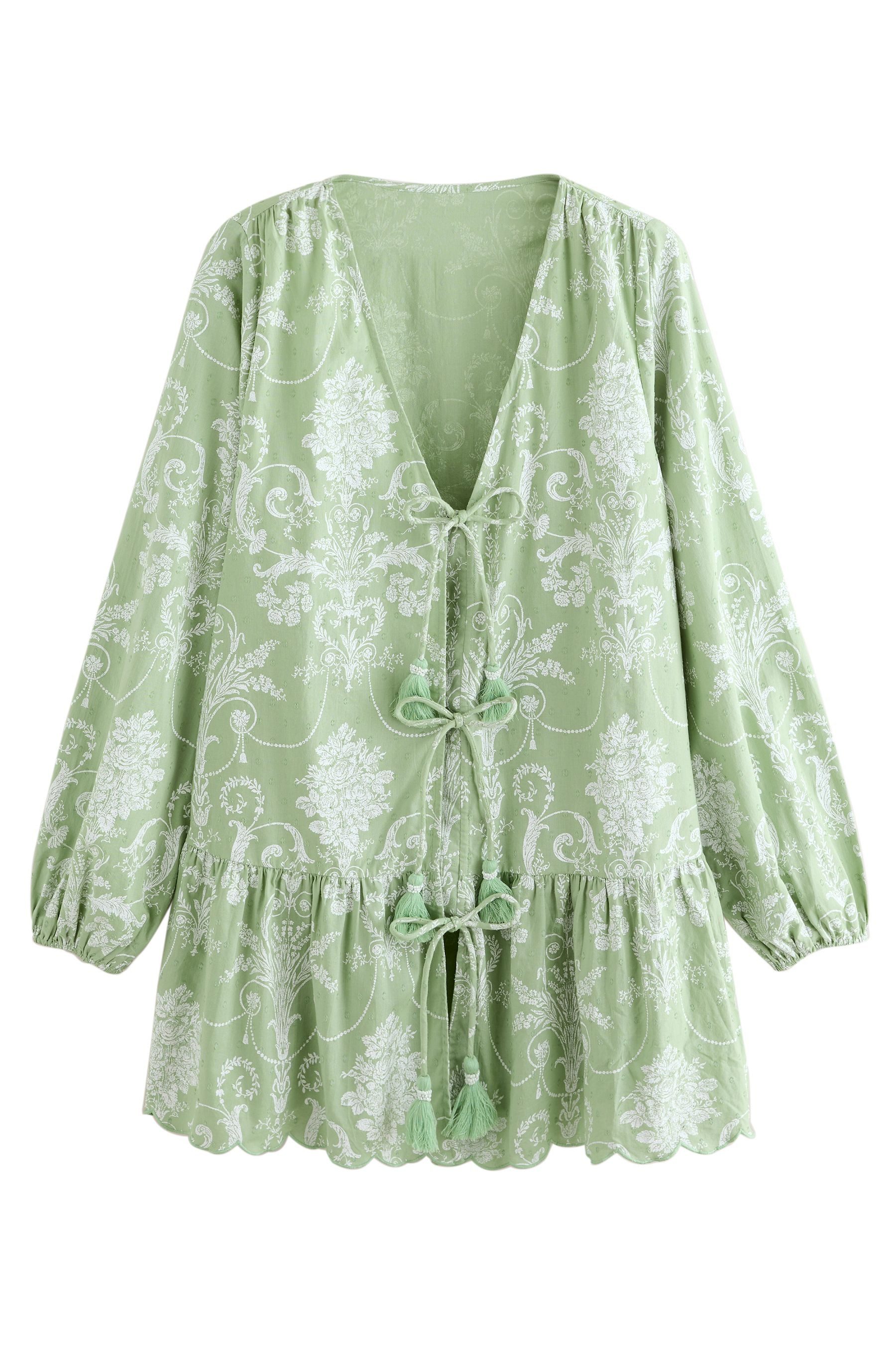 LAURA ASHLEY Strandkleid Laura Ashley Strandponcho zum Binden aus Baumwolle günstig online kaufen