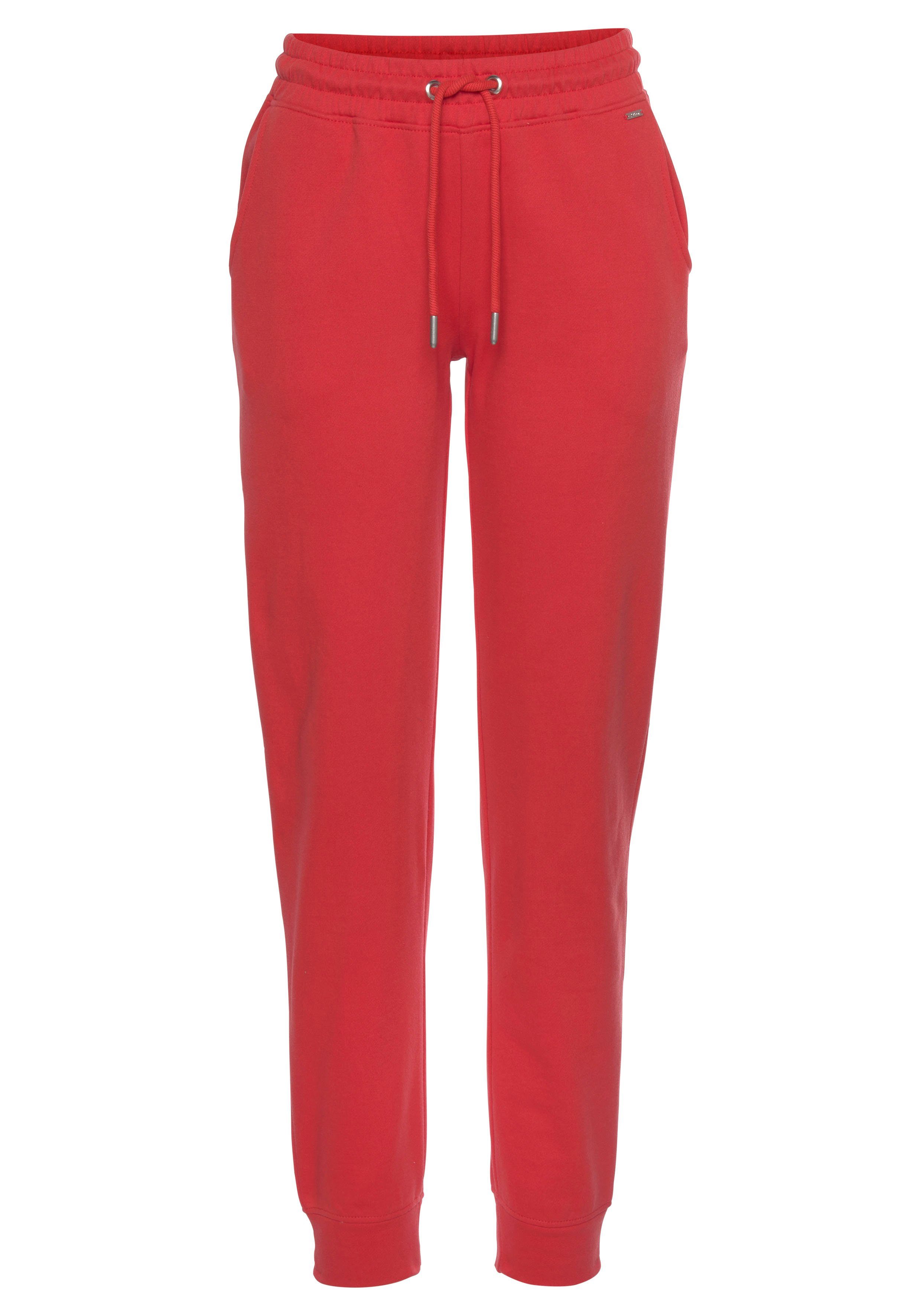 Loungeanzug im H.I.S Stil, rot maritimen Relaxhose