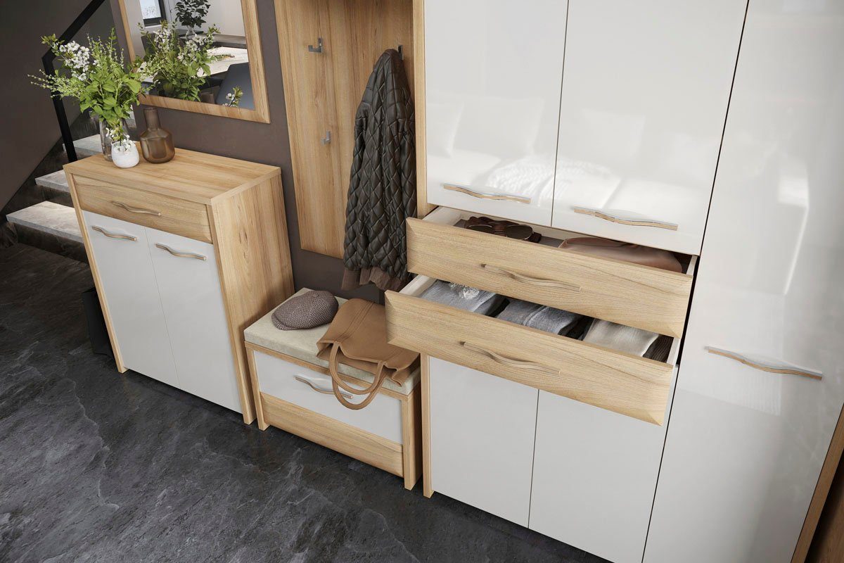 OTTO home Schuhschrank Gala hochwertig UV lackiert, Soft-Close-Funktion, Breite 78cm, Höhe 99cm