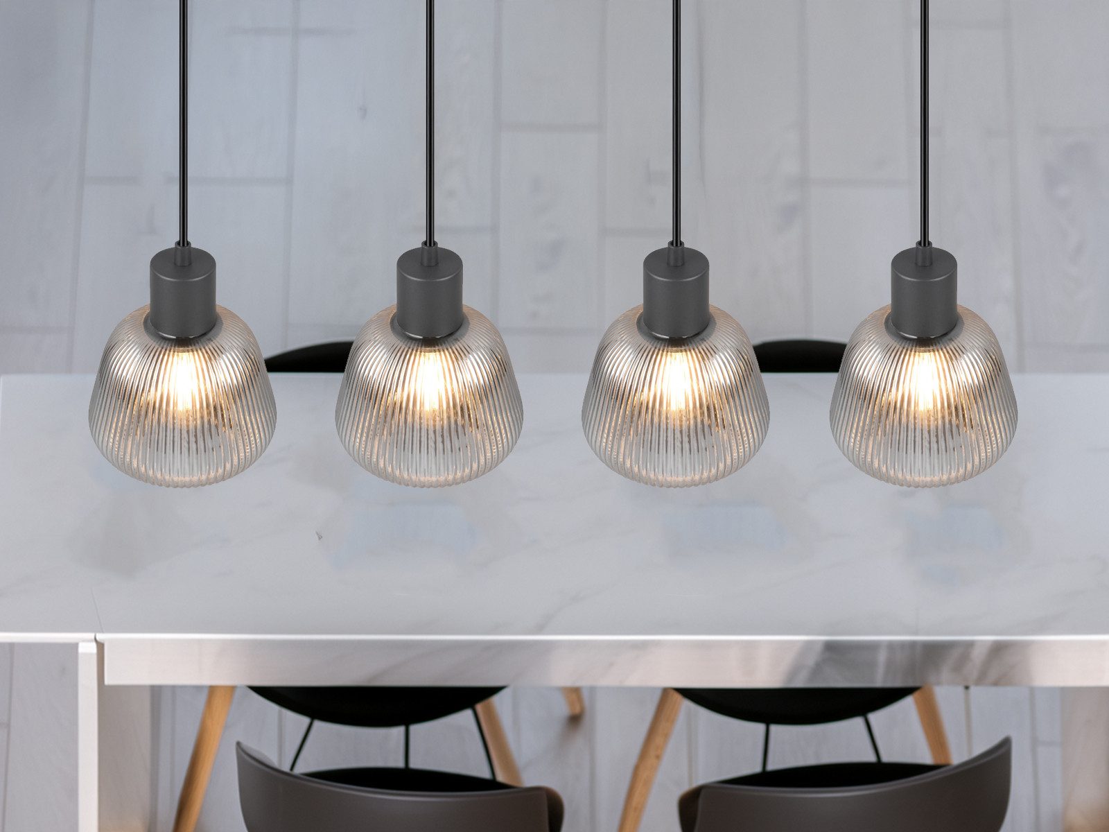 TRIO Leuchten LED Pendelleuchte, Dimmfunktion, LED wechselbar, warmweiß, Ra günstig online kaufen