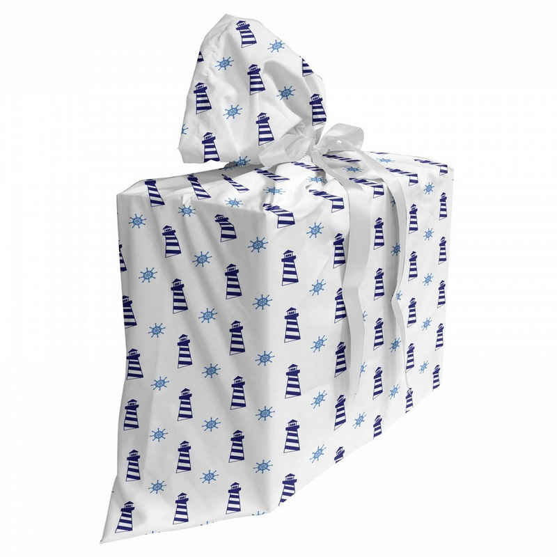Abakuhaus Geschenkbox 3x Bändern Wiederbenutzbar, Navy blau Aqua Aufwändiger Muster