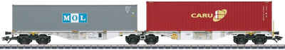Märklin Güterwagen Doppel-Containertragwagen Bauart Sggrss 80 - 47811, Spur H0, Made in Europe