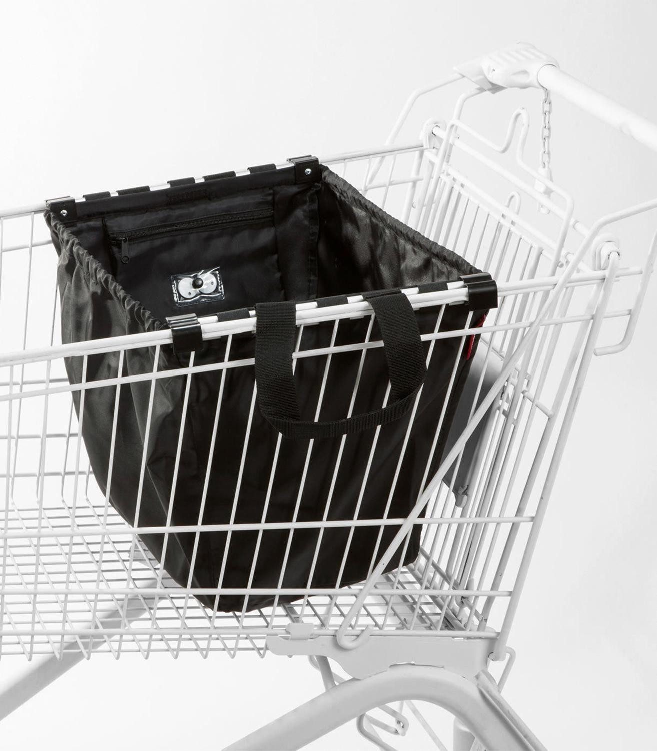 REISENTHEL® Einkaufsshopper EASYSHOPPINGBAG, Schwarz, Polyester, 30 l, Wasserabweisend, mit Griffen