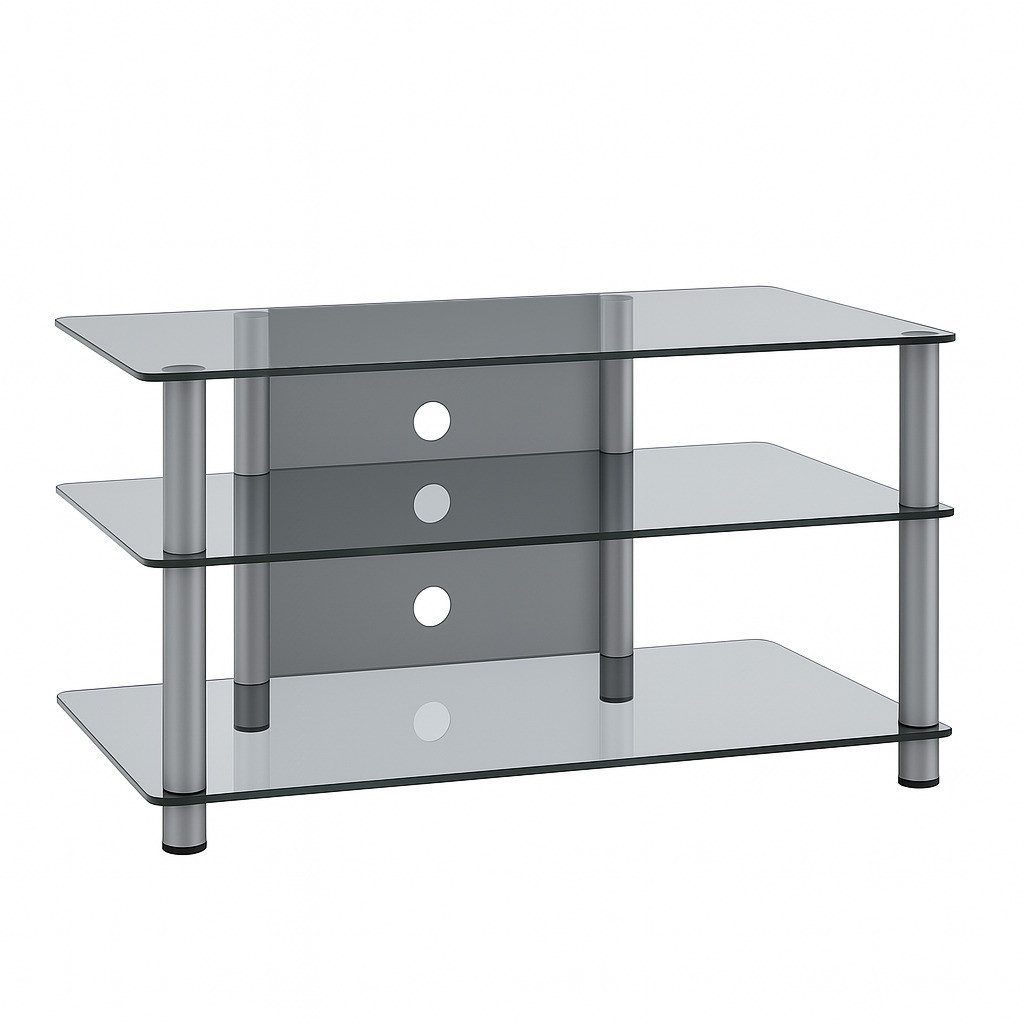 VCM TV-Board TV Möbel Sideboard Fernseh Rack Alu Glas Sindas günstig online kaufen