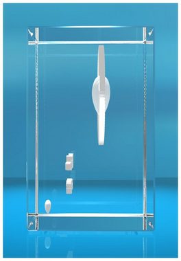 VIP-LASER Dekofigur 3D Glas Kristall I Beste Mama der Welt I Herz I Geschenk zum Muttertag, Hochwertige Geschenkbox, Made in Germany, Familienbetrieb
