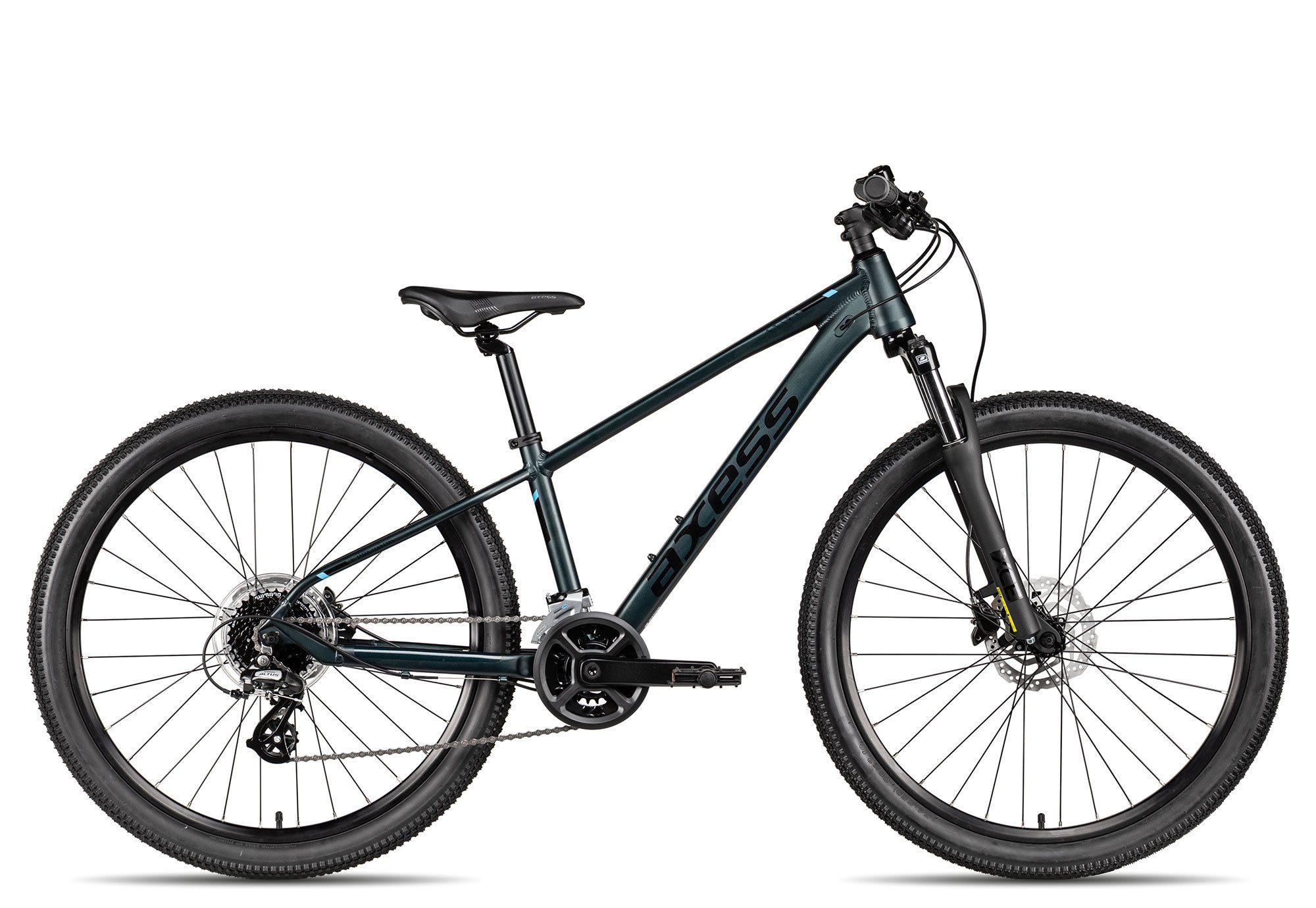 Axess Mountainbike Stipe 26 Pro, 16 Gang Shimano Altus RD-M312 Schaltwerk, Kettenschaltung, hydraulische Scheibenbremse grün