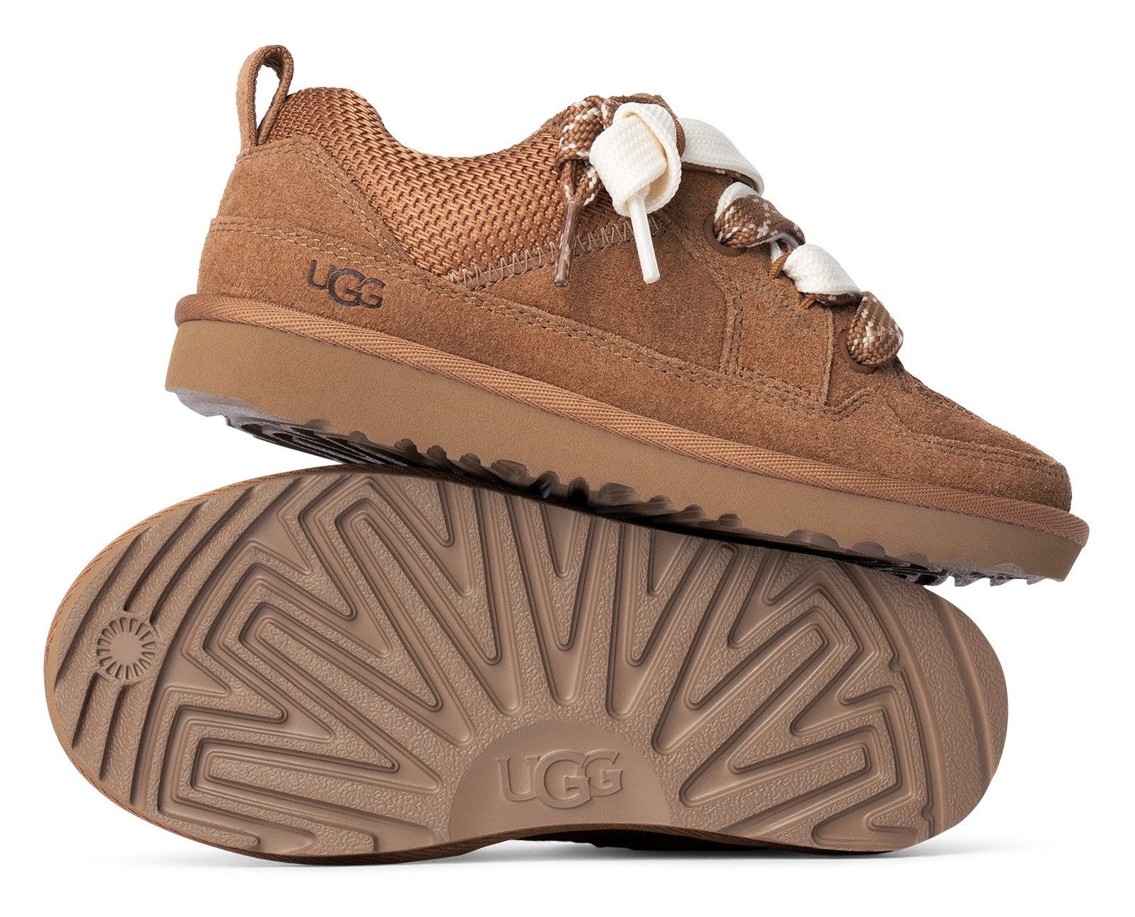 UGG LO LOWMEL Sneaker Freizeitschuh, Halbschuh, Schnürschuh mit Ziernähten