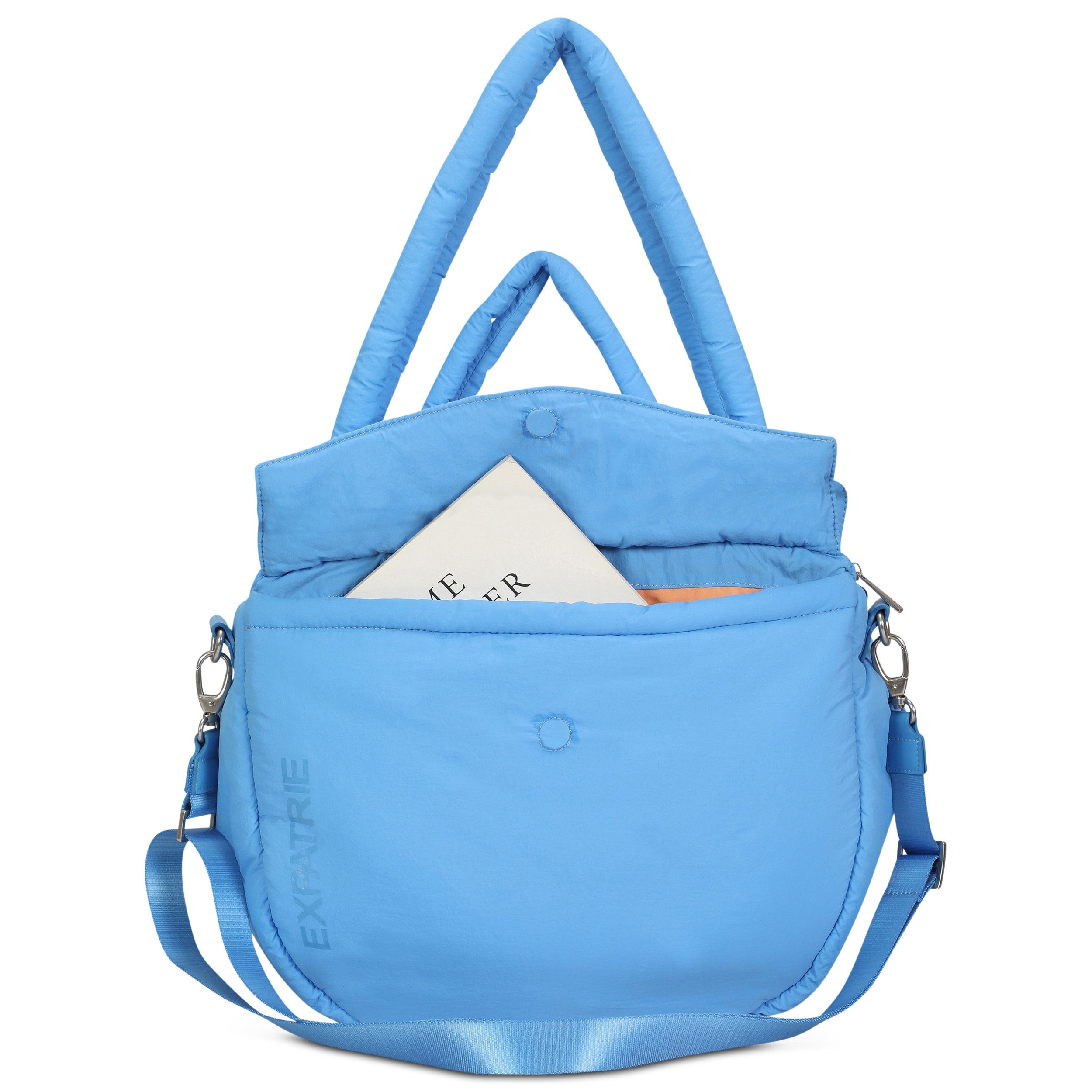 Expatrié Shopper Poppy Shopper im Puffy Design (1-tlg), Nylon Utility Tote Bag mit gepolstertem Laptopfach, Wasserabweisend