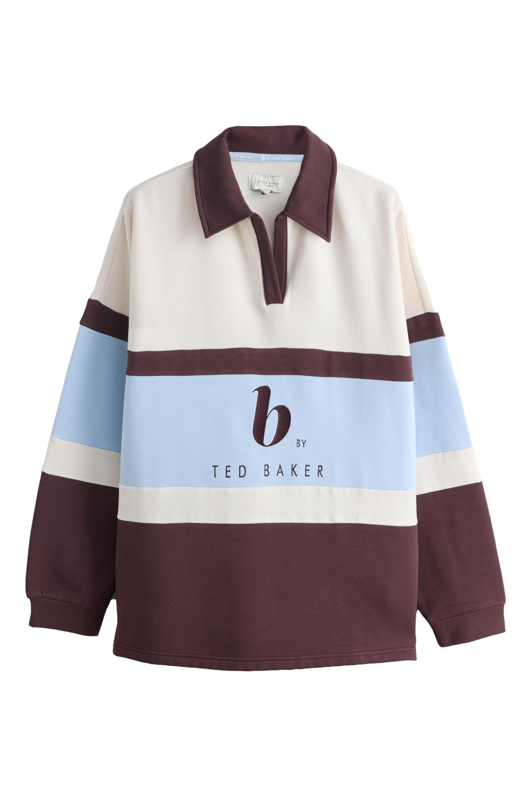B by Ted Baker Rugbyshirt Baker by Ted Baker Rugby-Shirt aus Modalgemisch (1-tlg)