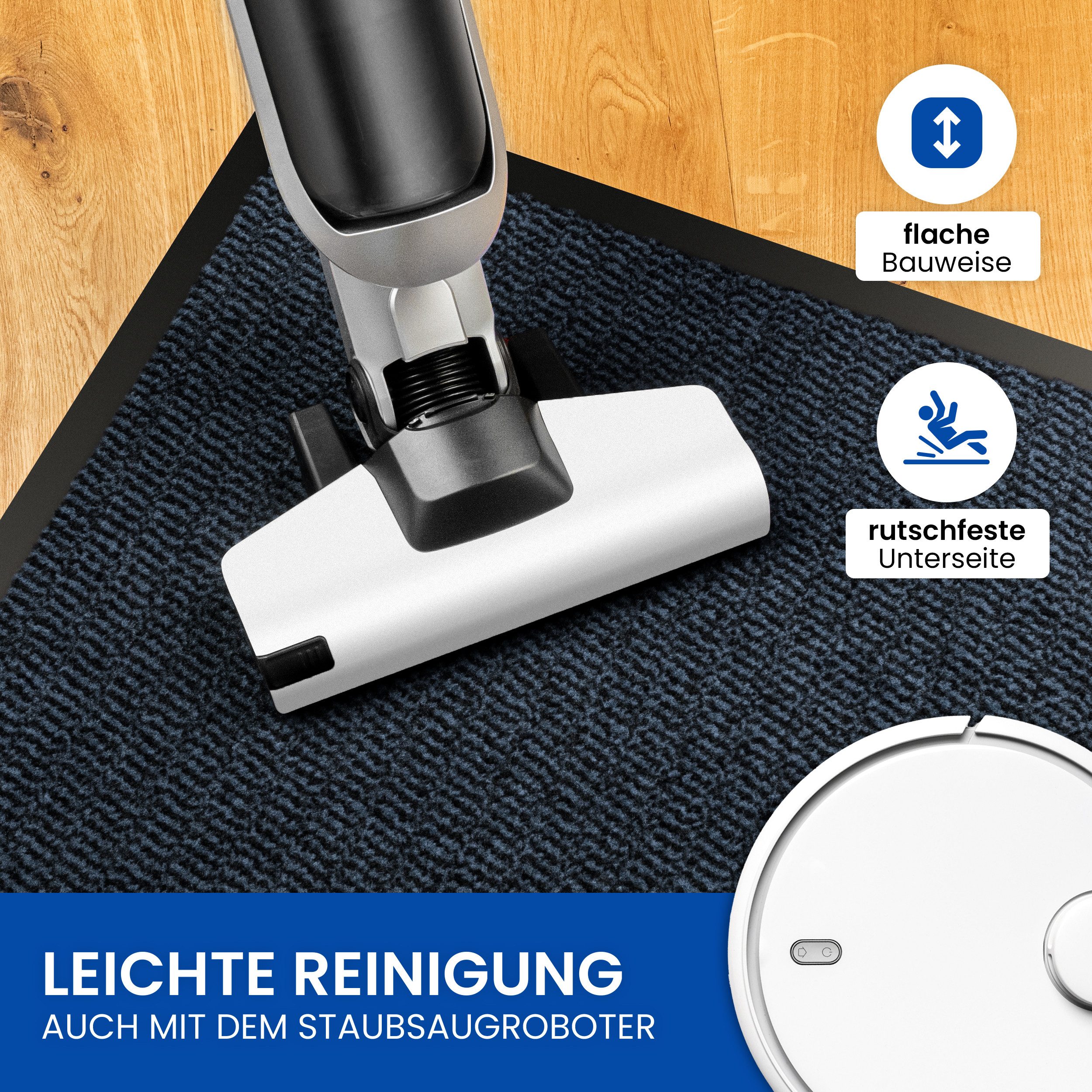 Gentle North Fußmatte für Innen & Außen - Schmutzfangmatte, Innen und Außen - rutschfest - waschbar - strapazierfähig