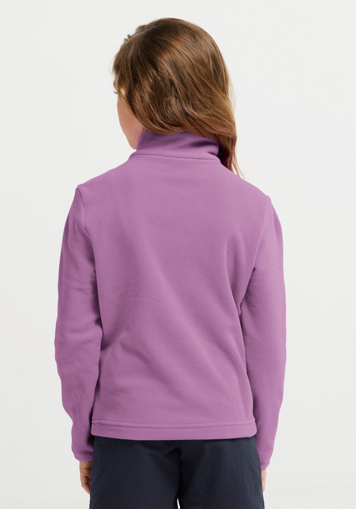 Jack Wolfskin Stehkragenpullover TAUNUS 100 HZ K Kinder-Fleecepullover, Halfzip-Reißverschluss, Stehkragen