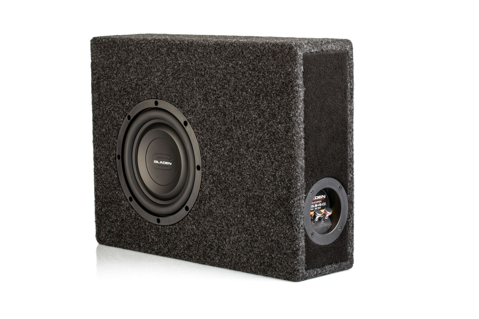 Gladen RSX08 SLIM-VB-CU 20cm Bassreflex Downfire Сабуферы Auto-Subwoofer (225 W, max.: W cm)