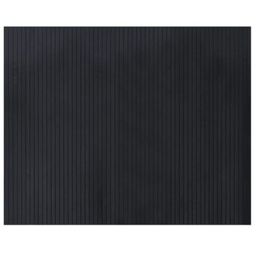 Teppich Teppich Rechteckig Schwarz 80x100 cm Bambus, vidaXL, Rechteckig