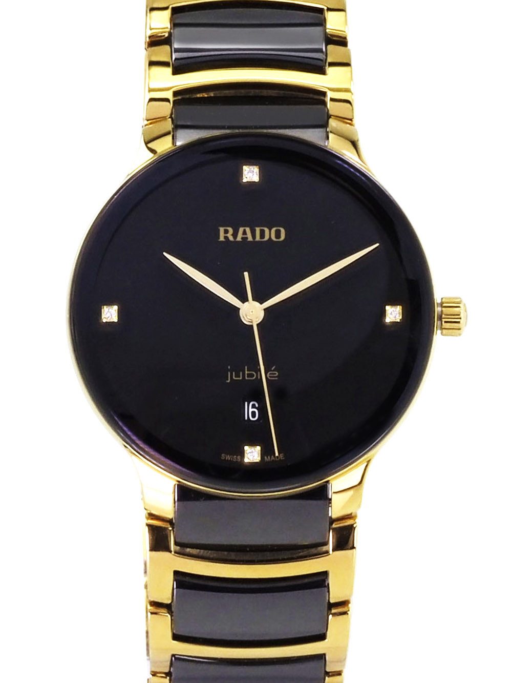 Rado Schweizer Uhr Herren Uhr R30022712 Centrix Diamond Swiss Made Ø 39,5 mm