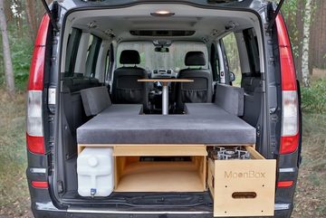 Mayaadi Home Campingliege MoonBox Campingbox Campingküche Bettfunktion Schlafsystem VW Van Kombi