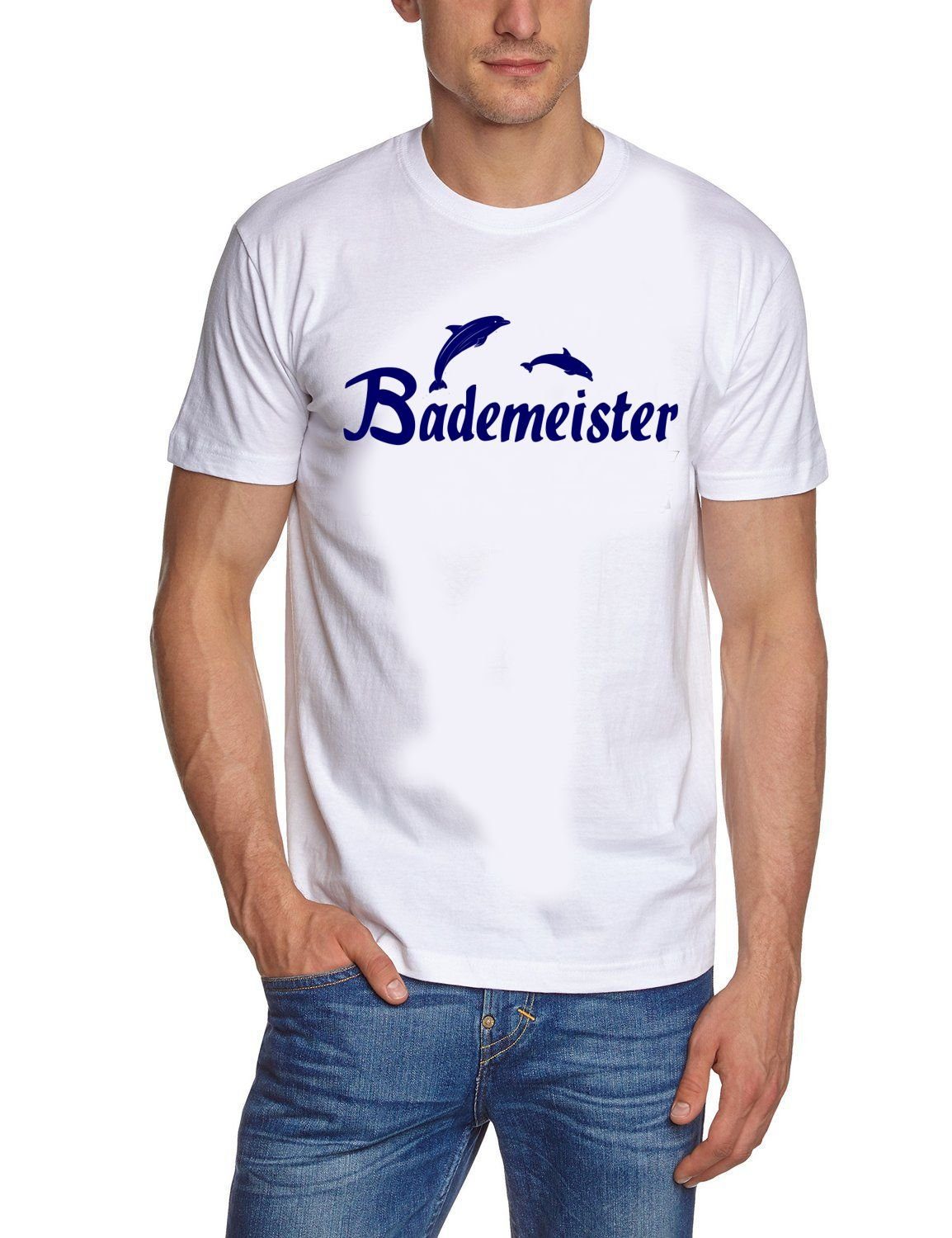 coole-fun-t-shirts Kostüm BADEMEISTER Kostüm T-Shirt + Badehose + Kopfbedeckung