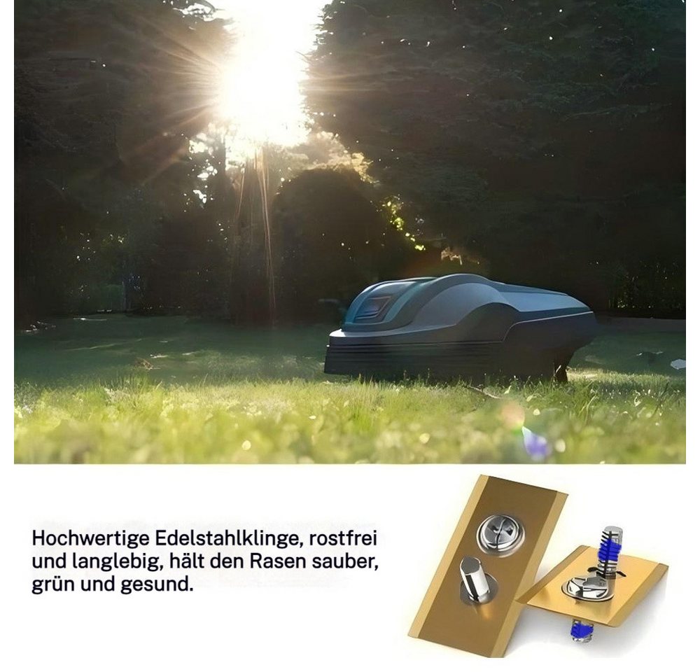 Thumbnail - QUBEBU Mährobotermesser Ersatzmesser für Rasenmäher, Edelstahl Messer Ersatz Klingen Set (Mähroboter Zubehör mit Schraub...