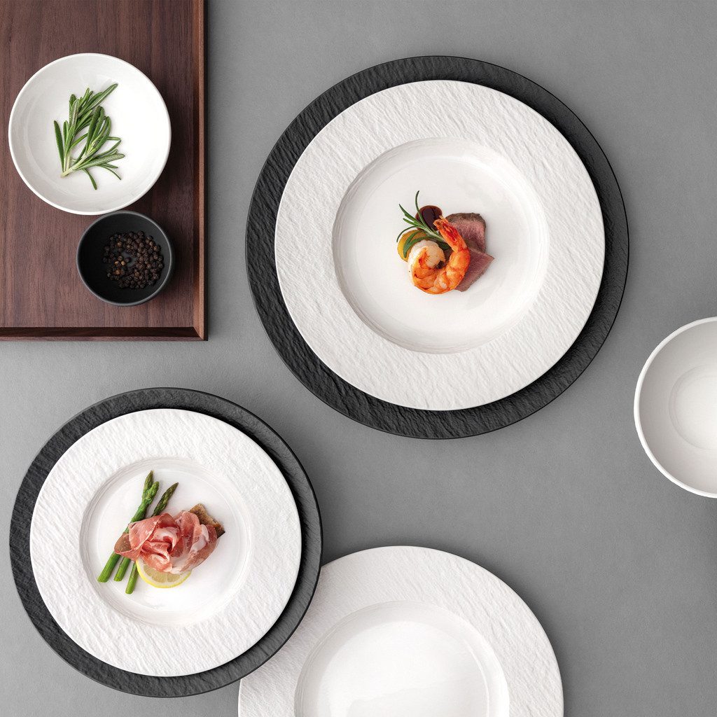 Villeroy & Boch Frühstücksteller Manufacture Frühstücksteller, (1 St), Premium Porcelain, mikrow.- & spülm.sicher, Made in Germany
