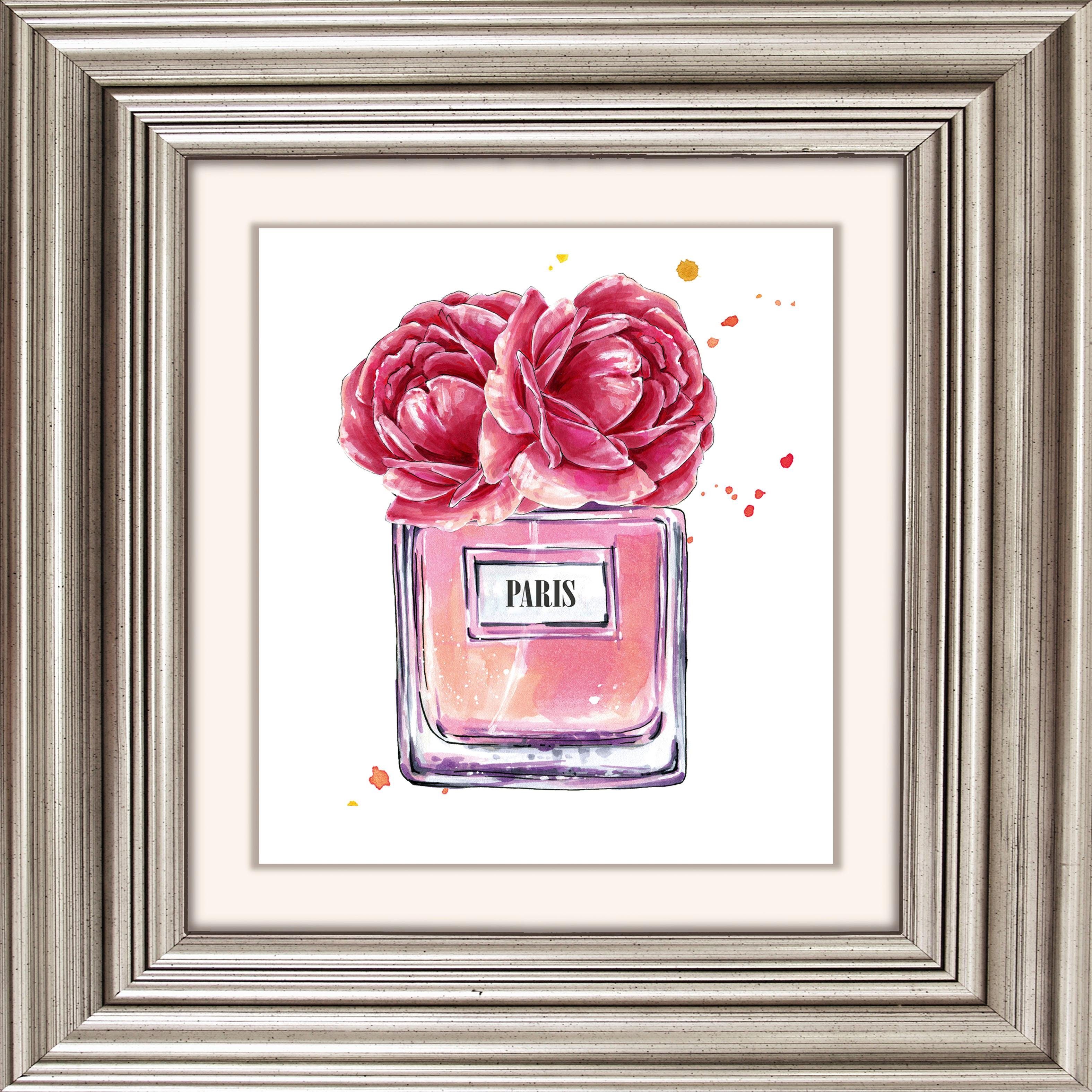 queence Acrylglasbild Blüten Parfum