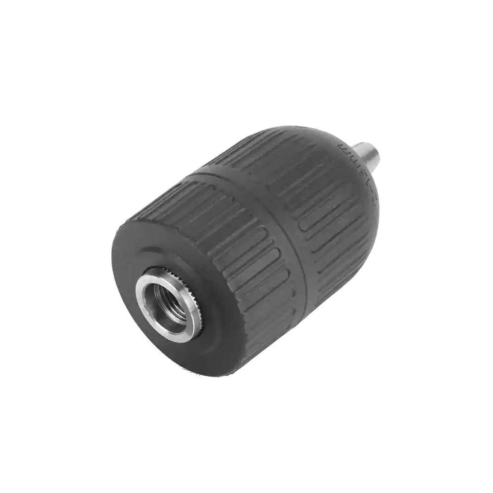Trade-Shop Schnellspannbohrfutter 3/8" x 24 UNF passend für Metabo, Festool, Hilti, Hitachi, Ryobi, Fein, Spannweite bis 13.00 mm, Spannbereich: 2 bis 13mm / Länge: ca. 73mm / Durchmesser: ca. 43mm