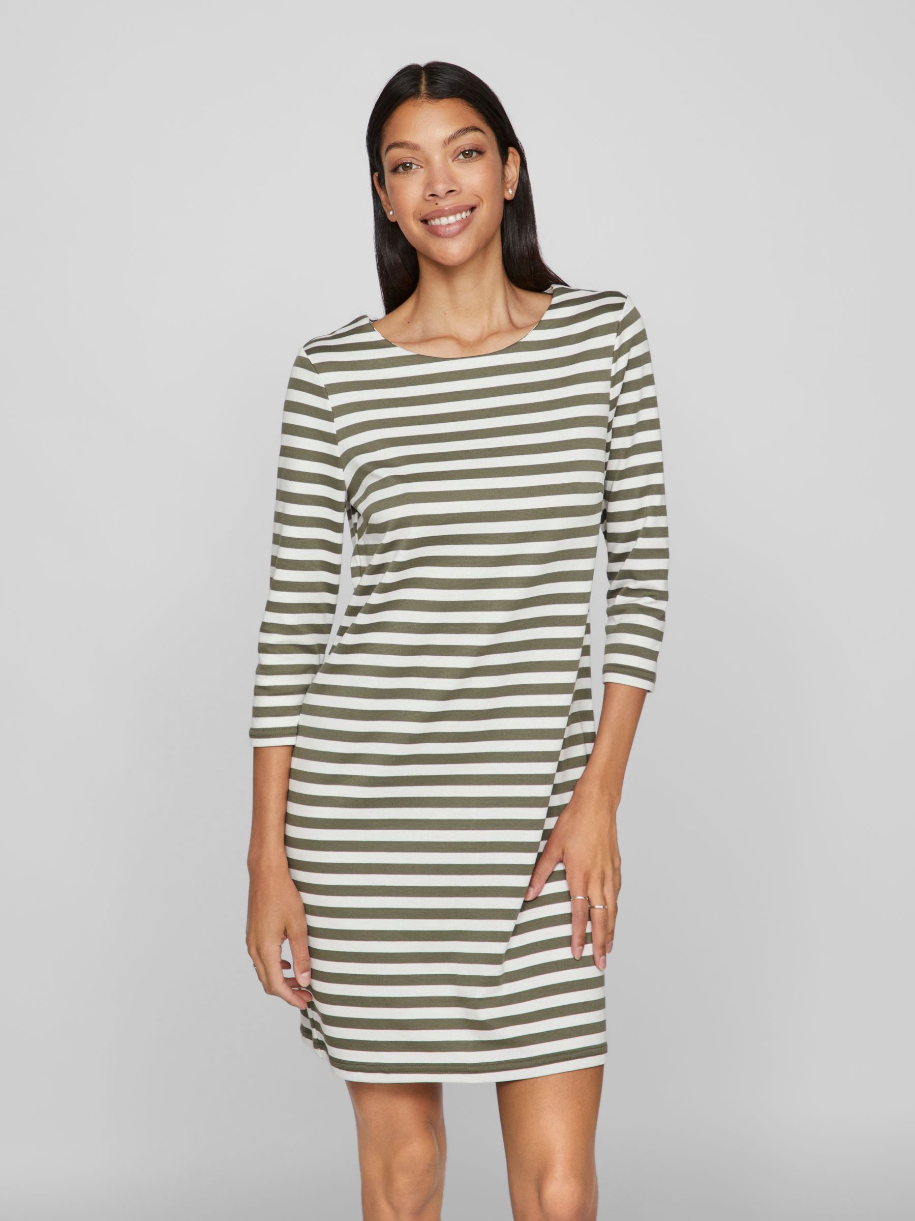 Vila Jerseykleid VININNY 3/4 O-NECK DRESS/LC günstig online kaufen