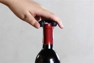 Qualy Design Korkenzieher Wine Hound, (Kunststoff, Edelstahl, 1 tlg., ca. 6,5 x 6,5 x 15 cm), Hundedesign