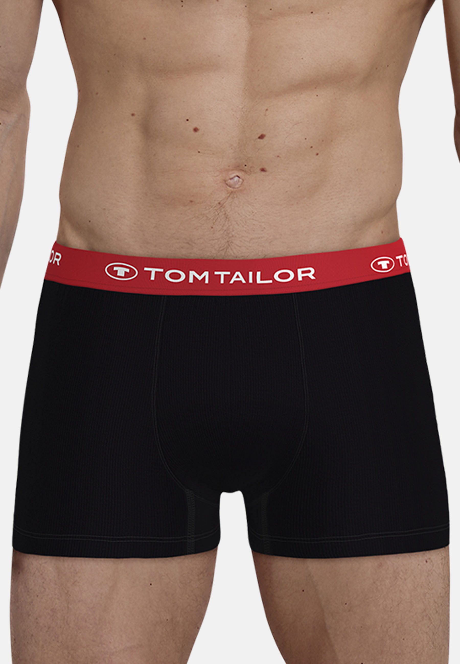 TOM TAILOR Boxershorts Buffer (3er Pack) weich, bequem, basic, eng, Logobun günstig online kaufen