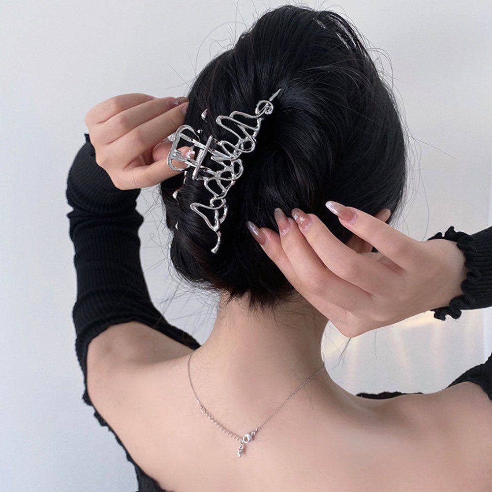 Frauen Crystal Haarspange Schmetterling Blume Kopfbedeckung Spangen Schmuck DE 
