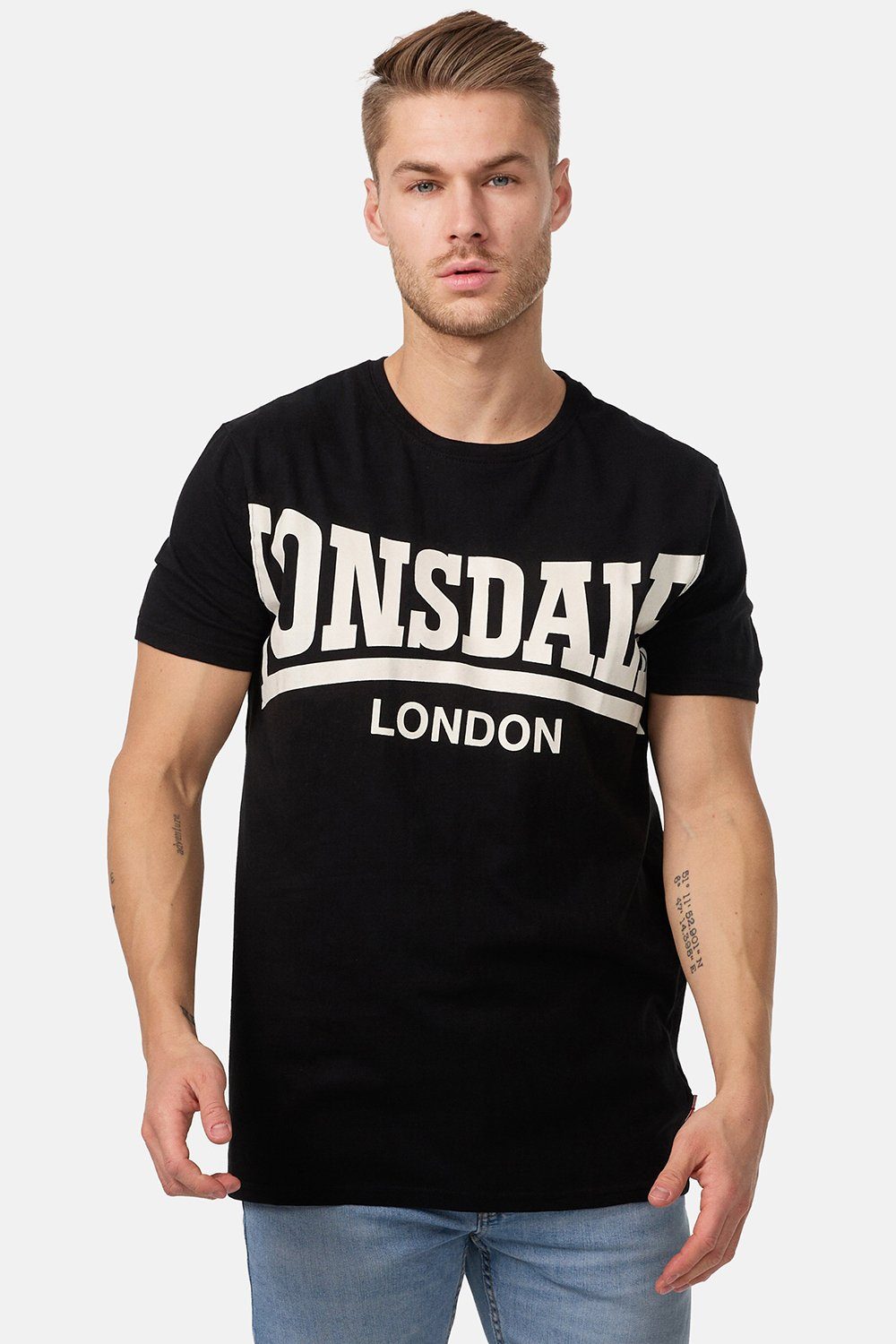 Black T-Shirt YORK Lonsdale