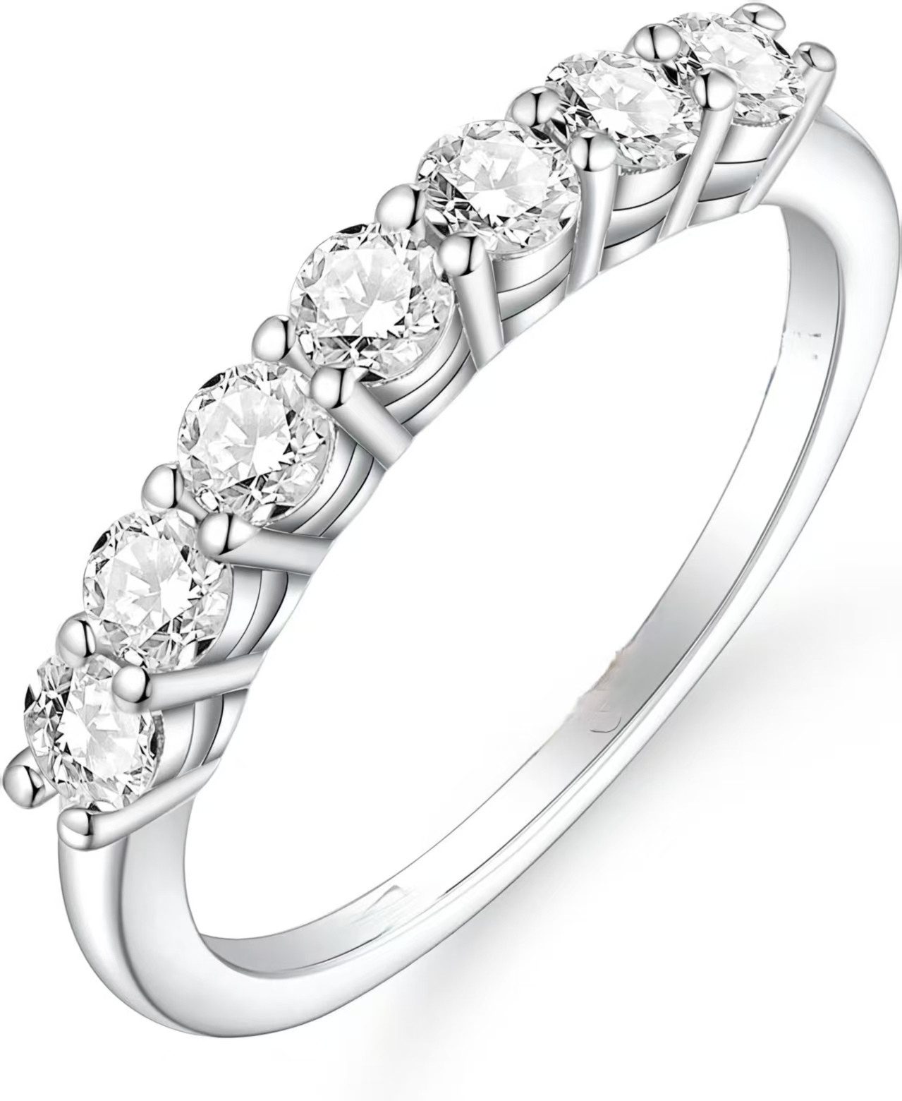 Jumpeak Diamantring Damen-Diamantring, im Labor gezüchteter Diamant, Verlobungsring, Farbe D/E, Reinheit VVS/VS,geschenk für schwester,damen geschenk